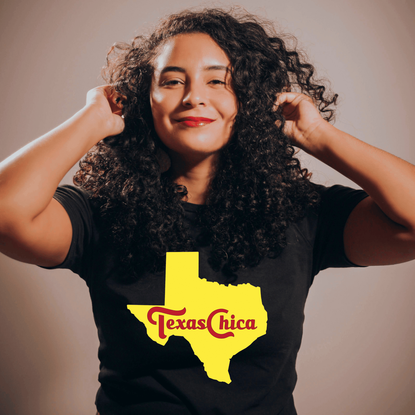 Texas Chica and Map Women's Tshirt