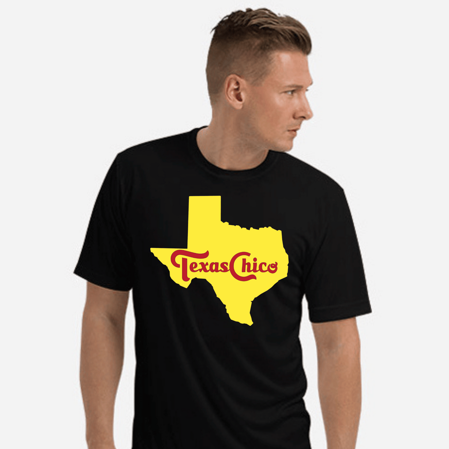 Texas Chico and Map Men's Tshirt