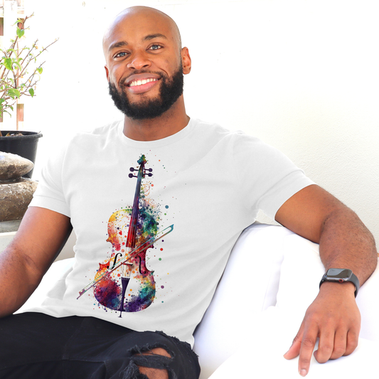 Colorful Violin Tshirt