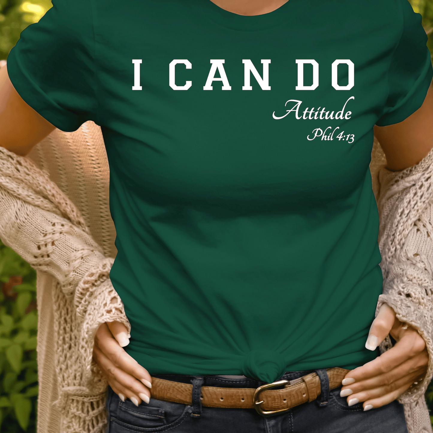 I CAN DO ATTITUDE Women's Tshirt