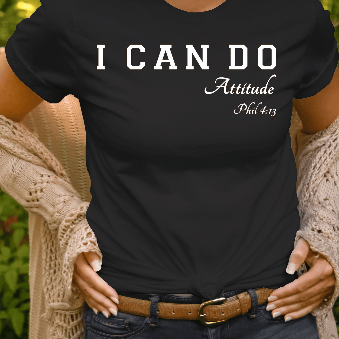 I CAN DO ATTITUDE Women's Tshirt