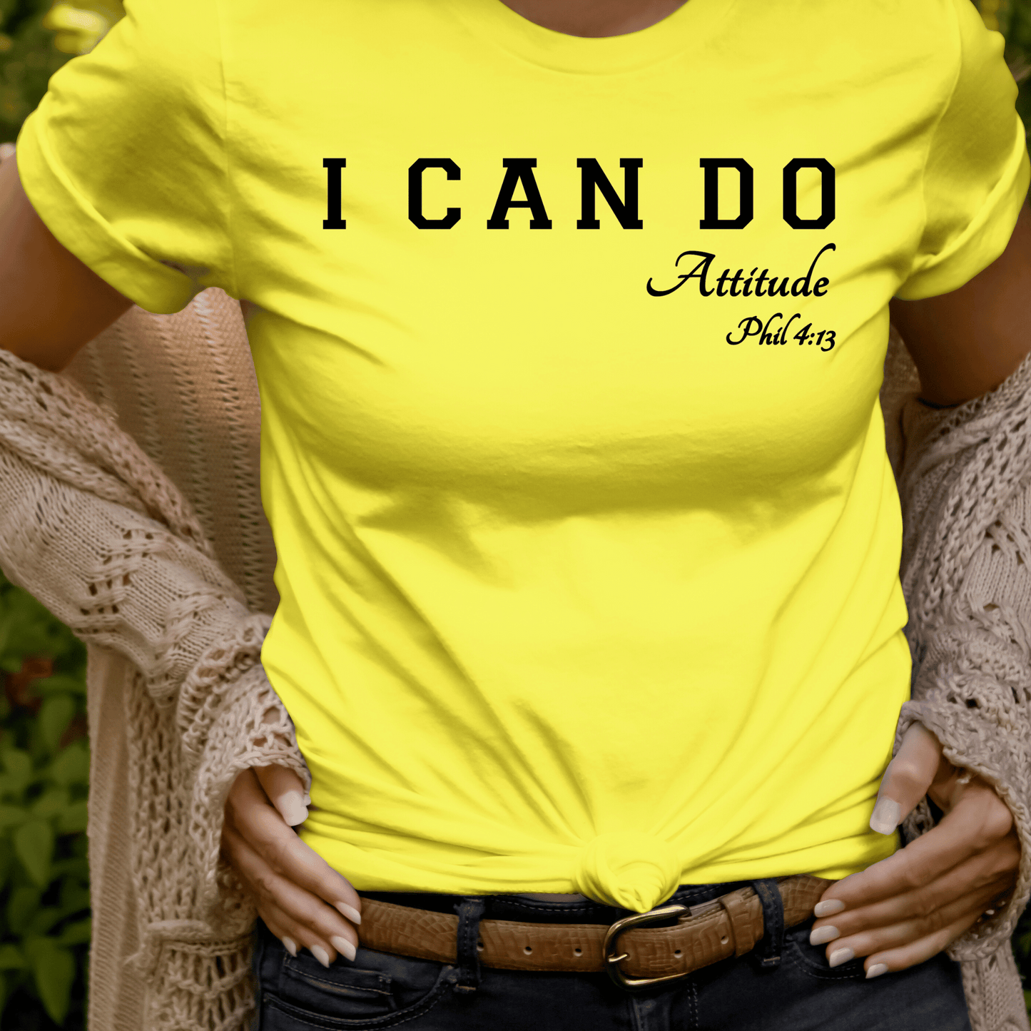 I CAN DO ATTITUDE Women's Tshirt