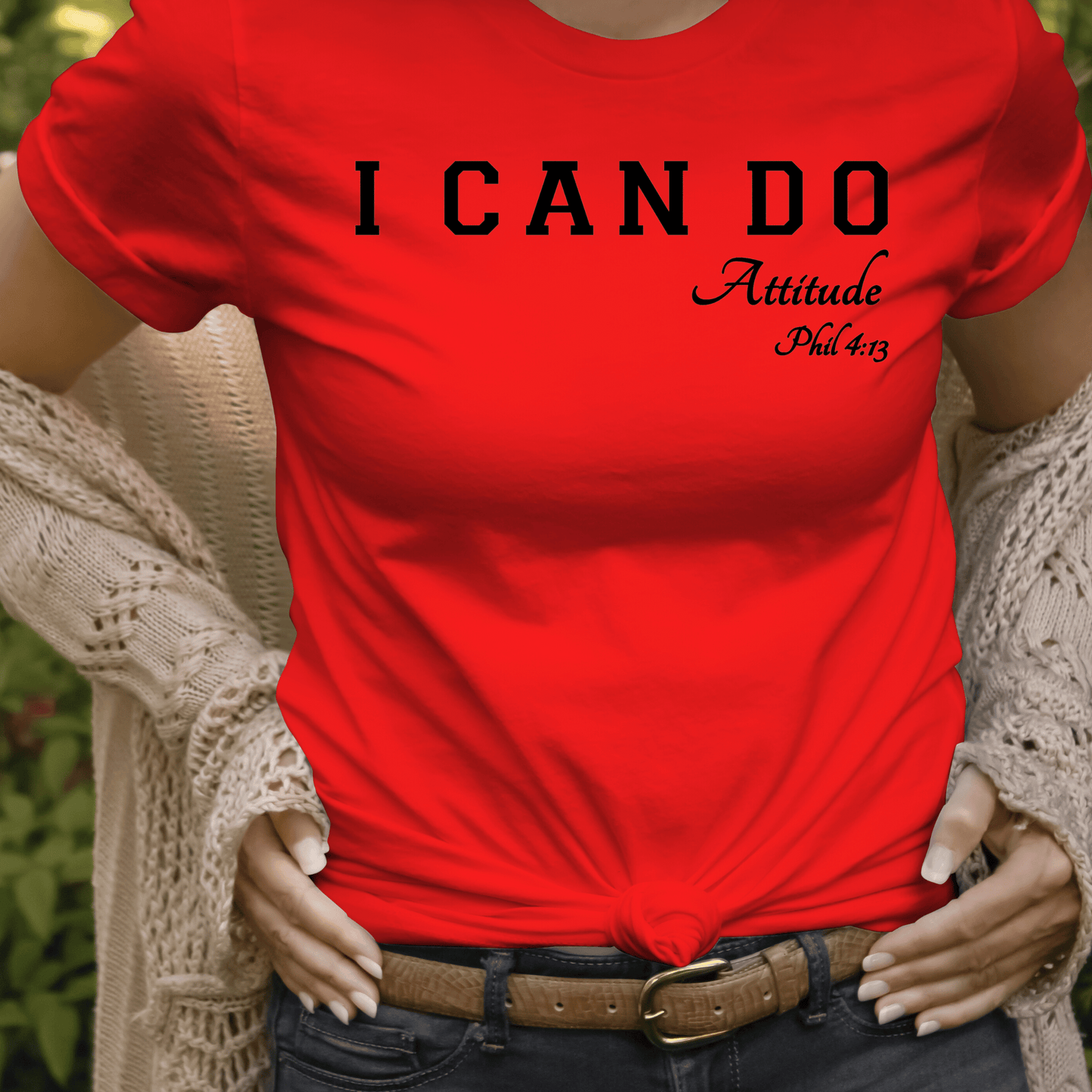 I CAN DO ATTITUDE Women's Tshirt