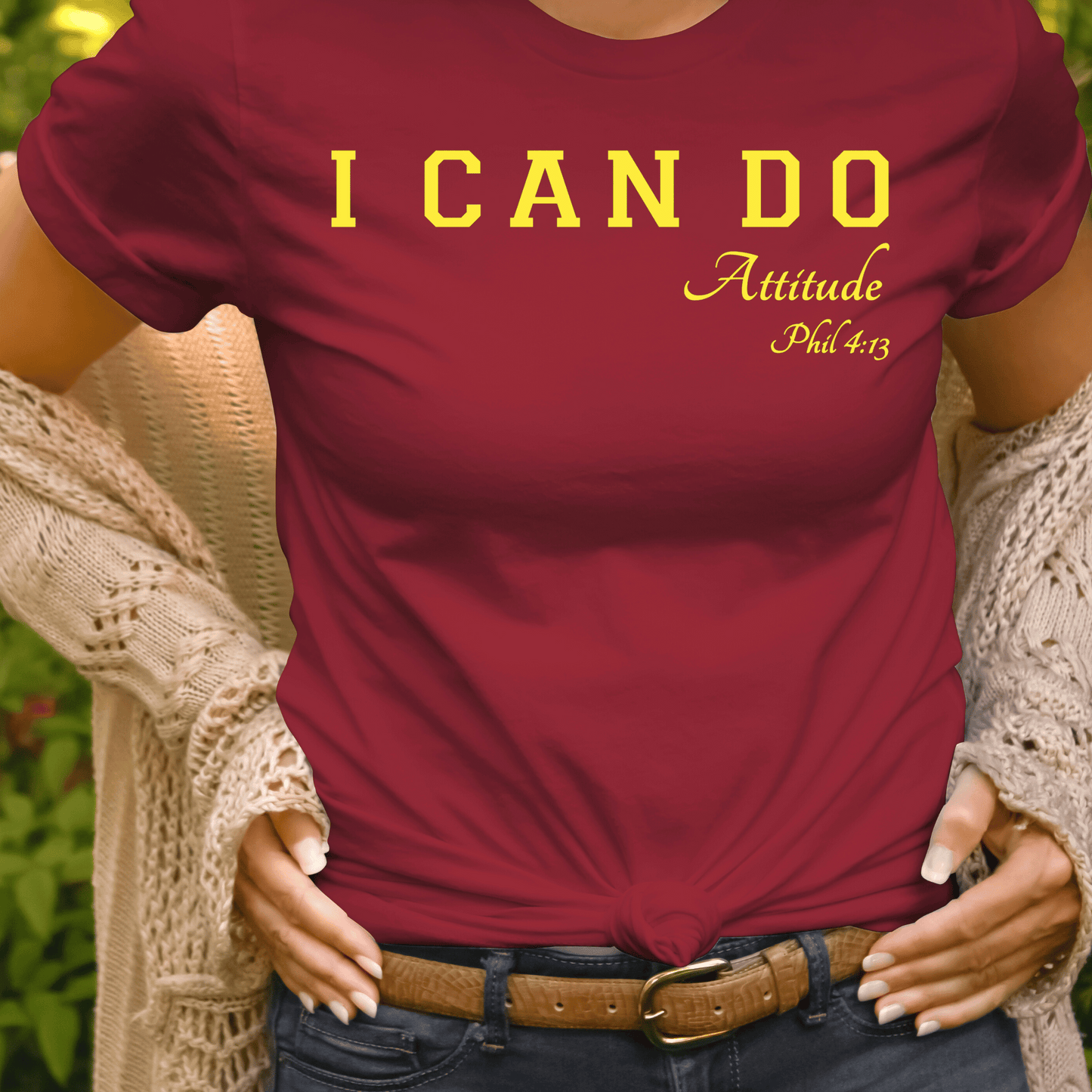 I CAN DO ATTITUDE Women's Tshirt